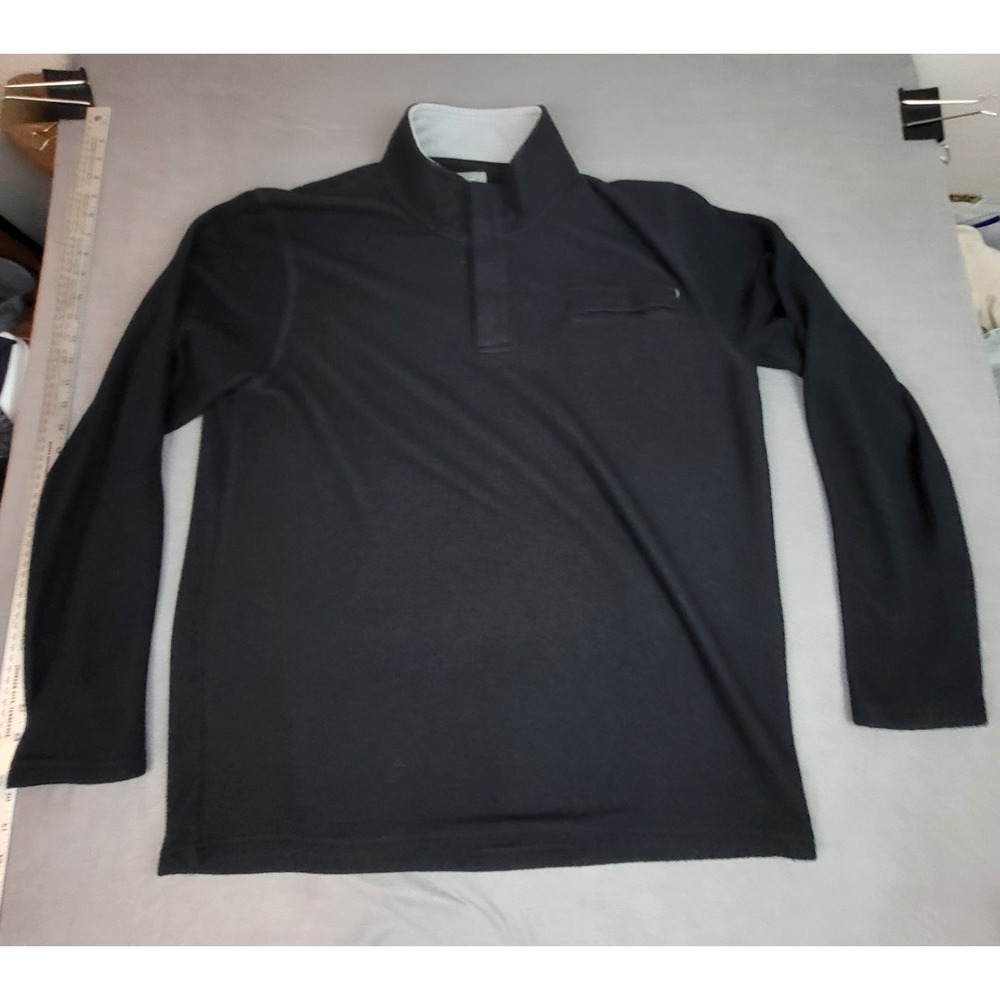 Free Fly Bamboo Fleece Pullover Shirt XL Mens Black Crew Lightweight Outdoor